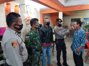 Patroli Gabungan Pendisplinan Protokol Kesehatan, Polres Batu Bara Bersama TNI AD dan Satpol PP, Himbauan Wajib Gunakan Masker