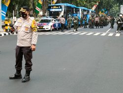 Ops Keselamatan Rinjani Polresta Mataram Lakukan Pengamanan Aksi Unjuk Rasa dan Berlangsungnya Latsitarda Nusantara 2022