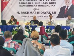 Tanamkan Konsep Berbangsa dan Bernegara, Rachmat Hidayat Sosialisasikan Empat Pilar Kebangsaan di Lombok Timur