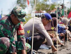 7.000 Bibit Mangrove Ditanam Oleh TNI Sewilayah NTB Dalam Upaya Pelestarian Alam